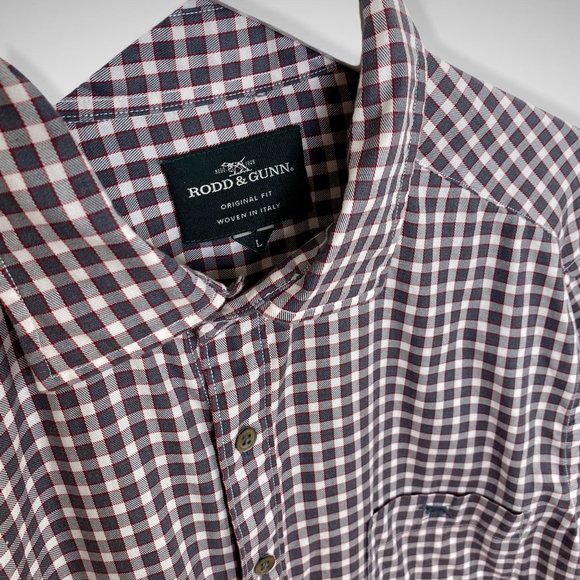 Rodd & Gunn Plaid Pocket Shirt w/Logo - Picture 6 of 6